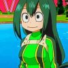 MHA Tsuyu Asui paint by numbers