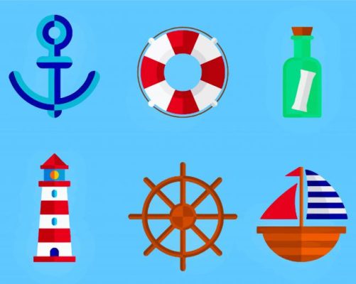 Nautical Elements paint by numbers