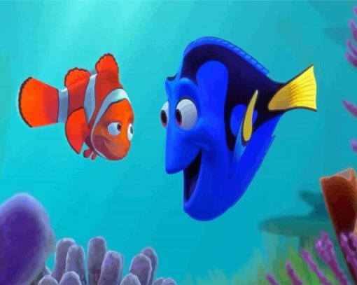 Nemo Fish And Dory paint by numbers