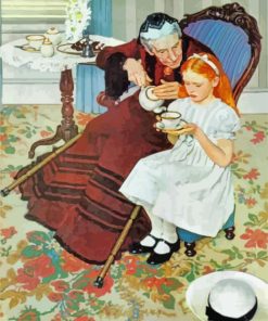 Norman Rockwell The Handkerchief paint by numbers