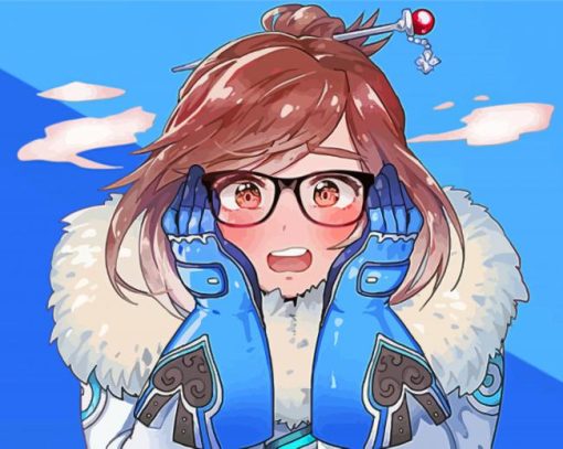 Overwatch Mei paint by numbers