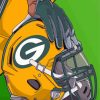 Packers Helmet paint by number