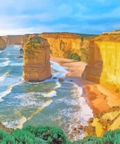 Port Campbell National Park Beach paint by numbers