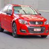 Red Holden Car paint by numbers