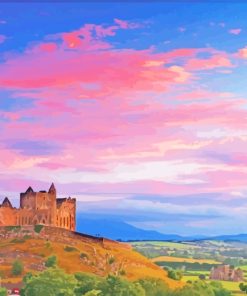 Rock Of Cashel Ireland At Sunset paint by numbers