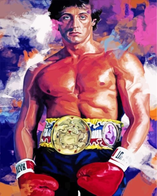 Rocky Balboa paint by numbers