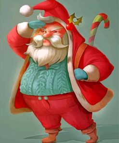 Santa Gnome paint by numbers