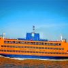 Staten Island Ferry Hoboken paint by numbers