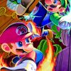 Super Mario And Luigi paint by number