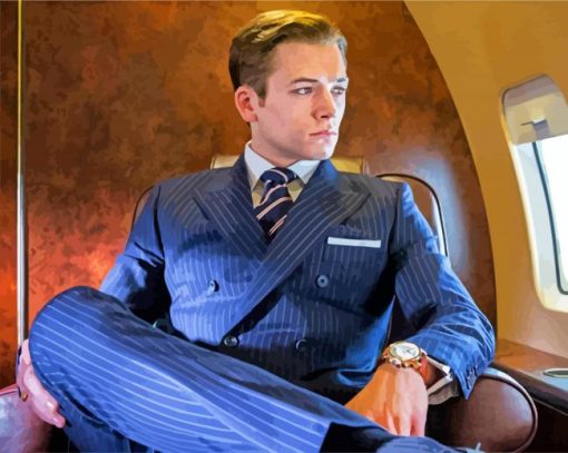 Taron Egerton Kingsman paint by numbers