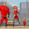 The Incredibles paint by numbers