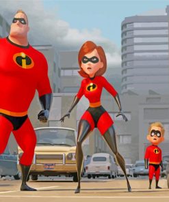 The Incredibles paint by numbers