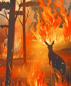 The Australian Bushfires paint by numbers