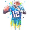 Tom Brady Nfl Player Paint by numbers