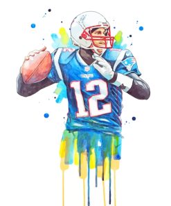 Tom Brady Nfl Player Paint by numbers