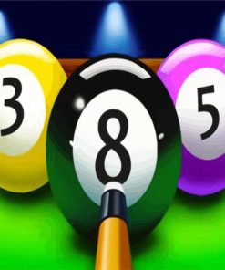 8 Ball Pool Billiards paint by number