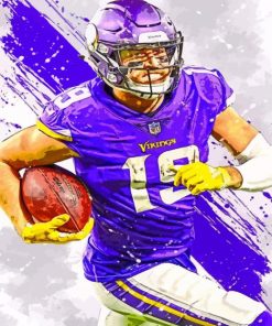 Adam Thielen Minnesota Vikings paint by numbers