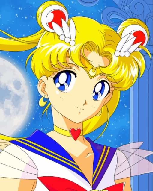 Aesthetic Sailor Moon paint by numbers