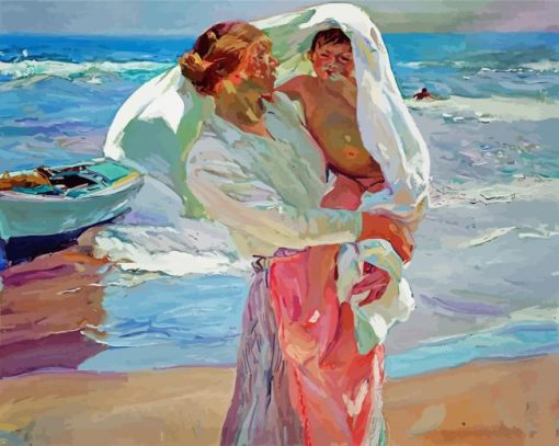 After Bathing Sorolla paint by number