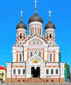 Alexander Nevsky Cathedral Tallinn paint by number