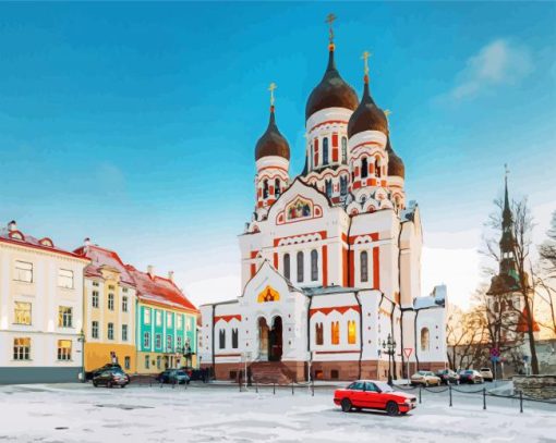 Alexander Nevsky Cathedral Tallinn paint by number