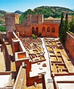 Alhambra Granada paint by number