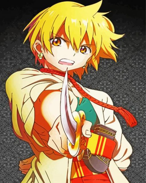 Alibaba Saluja Magi Anime paint by numbers