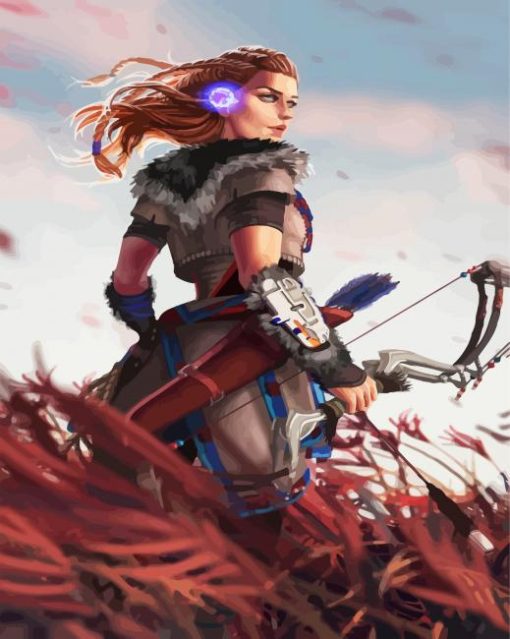 Aloy Horizon Zero Dawn Game paint by numbers