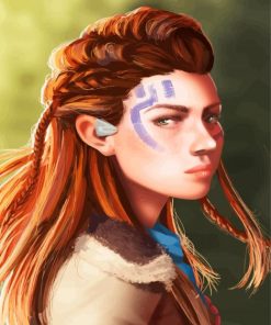 Aloy Horizon Zero Dawn Game paint by number