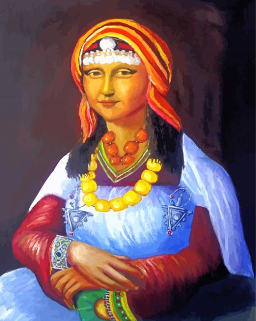 Amazigh Monalisa paint by numbers