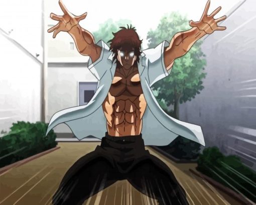 Angry Baki The Grappler paint by number