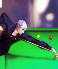 Anime Boy Billiard Player paint by numbers