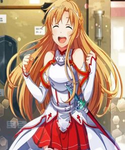 Anime Character Asuna paint by number