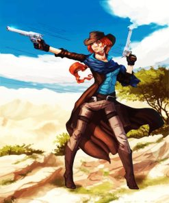 Anime Gunslinger Girl paint by number