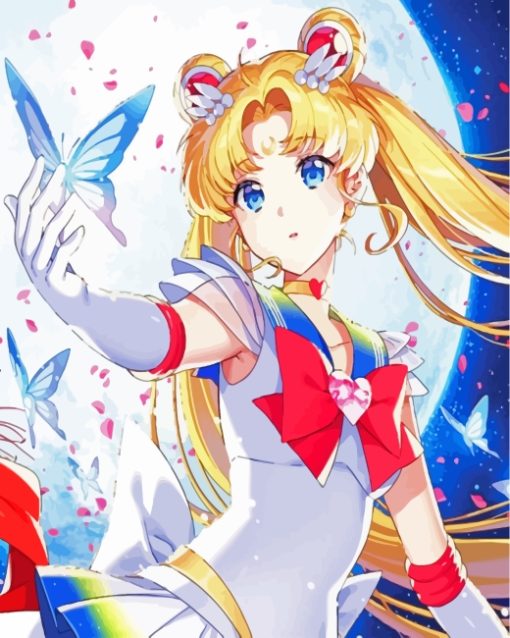 Anime Sailor Moon paint by numbers