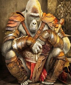 Ape Warrior paint by numbers