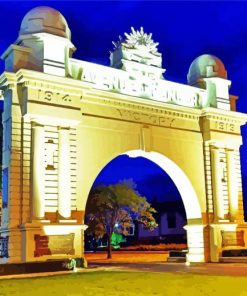 Arch Of Victory Ballarat At Night paint by numbers