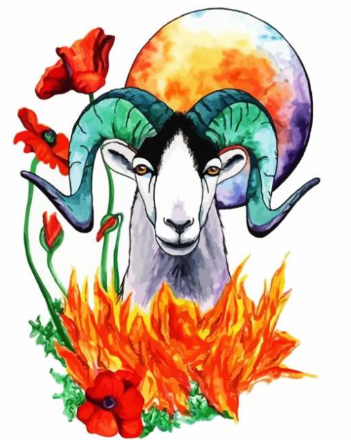 Aries Zodiac paint by numbers