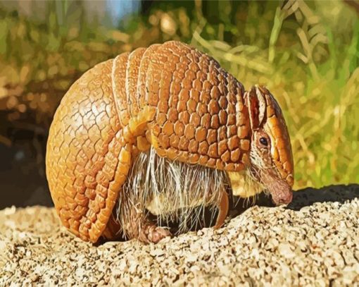 Armadillo In The Desert paint by number