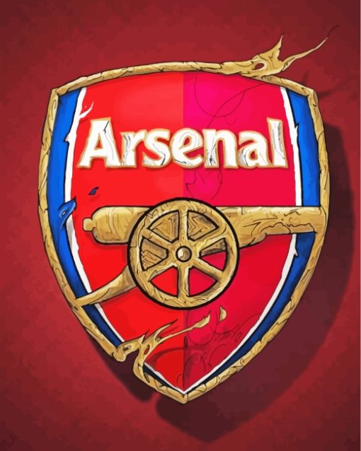 Arsenal Logo paint by numbers