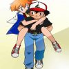 Ash And Misty Pokemon paint by number