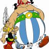 Asterix Cartoon paint by numbers