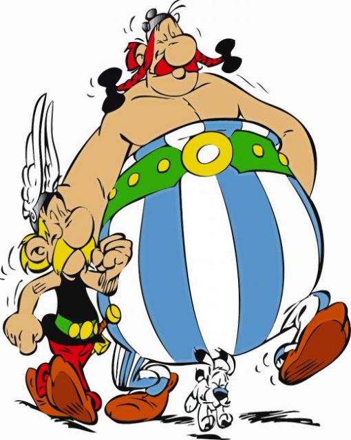 Asterix Cartoon paint by numbers