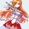 Asuna With Her Sword paint by numbers