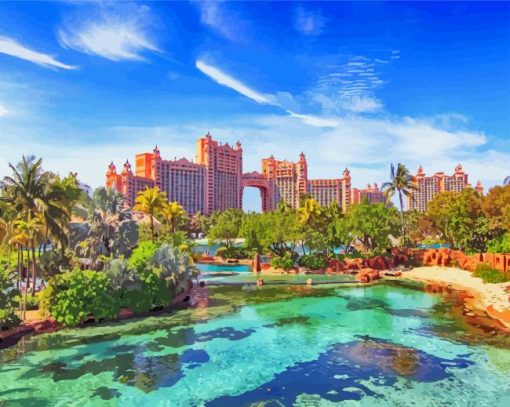 Atlantis The Palm paint by number