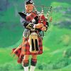 Bagpiper Playein Bagpipes In The Highlands paint by number