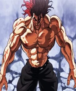 Baki's Father Yujirou Hanma paint by number