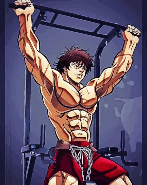 Baki The Grappler Training paint by number