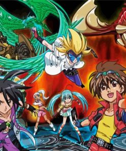 Bakugan Battle Brawlers Characters paint by number