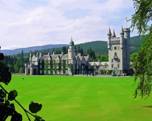 Balmoral Castle In Uk paint by numbers